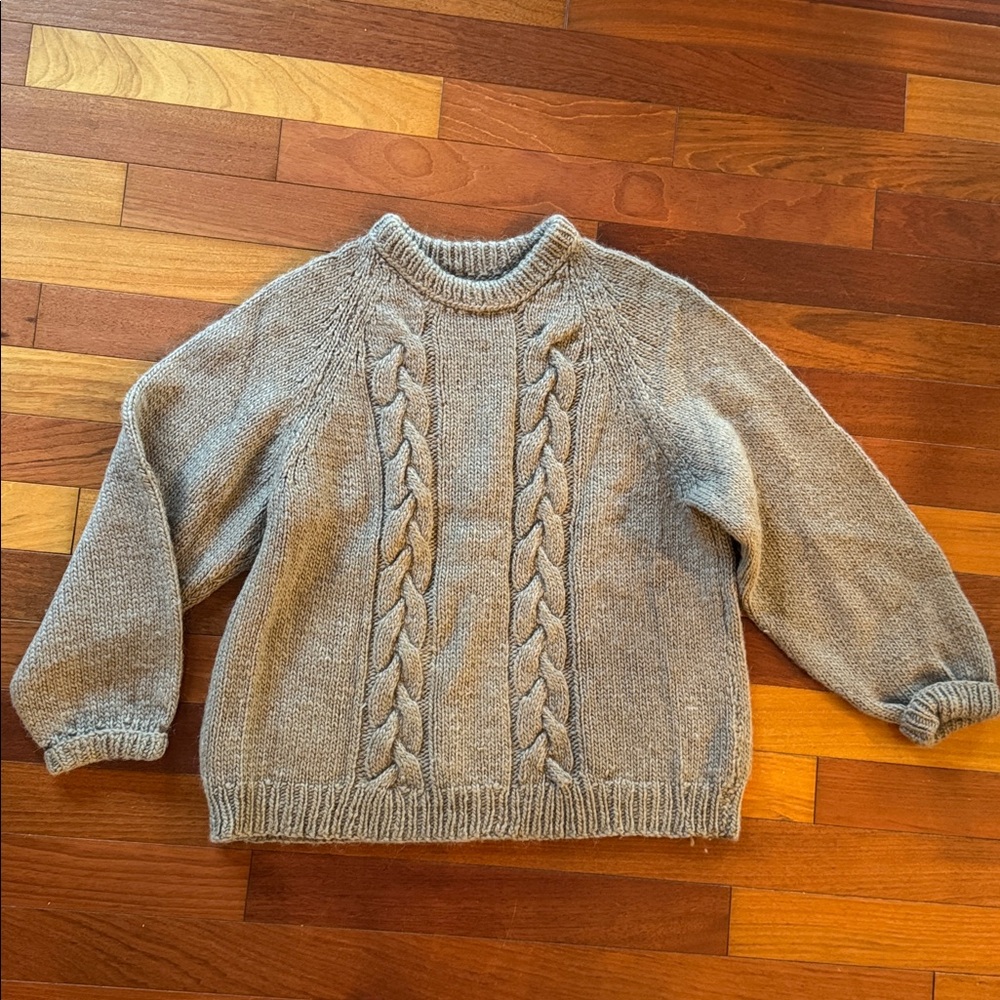 Hand Knit Wool Sweater Icelandic Heavy